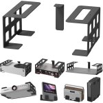 Support mural / sous - bureau / plafond universel  pour appareils epaisseur < 9cm  acier inox  compatible ...