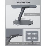 Support ordinateur portable 10 - 17 pouces, en aluminium, réglable hauteur & base rotative a 360, refroidissem ... Support ordinateur portable 10 - 17 pouces, en aluminium, réglable hauteur & base rotative a 360, refroidissem ...