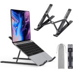 Support ordinateur portable - support pc portable à 10 niveaux réglables, laptop stand pour ventilation ... Support ordinateur portable - support pc portable à 10 niveaux réglables, laptop stand pour ventilation ...