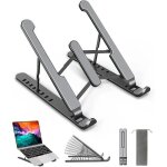 Support pour ordinateur portable - oui - pliable 8 positions - 8 angles r�glables - abs antid�rapant ...