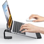 Support pour ordinateur portable avec support de poignet, support en aluminium pour ordinateur portable, ... Support pour ordinateur portable avec support de poignet, support en aluminium pour ordinateur portable, ...