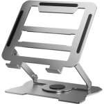 Support pour ordinateur portable - réglable - en métal - pliable - support multi - angle avec grille ... Support pour ordinateur portable - réglable - en métal - pliable - support multi - angle avec grille ...