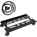 Support pc portable en acier - support rglable universel avec roulettes pivotantes verrouillables - ...