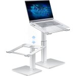 Support pc portable assis debout ergonomique - 16 niveaux hauteur pour dj, télétravail, visioconférence ... Support pc portable assis debout ergonomique - 16 niveaux hauteur pour dj, télétravail, visioconférence ...