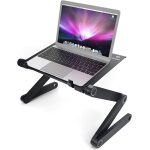 Support pc portable lit, table de lit pour ordinateur portable avec pieds pliables et angle rglable ...