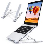 Support pc portable, support ordinateur portable a 9 niveaux rglables, refroidisseur en aluminium ventil ...