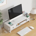 Support de rehaussement pour ecran d'ordinateur, avec airies usb, conteneur de stockage pour stylo melpen, ...