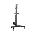 Support de sol mobile pour bureau / moniteur napofix sw9100b 13  - 32  noir