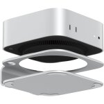 Support de station d'accueil pour mac mini m4, support de bureau en aluminium pour mac mini m4, refroidissemen ...