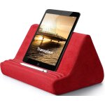 Support de tablette doux avec poche pour tablette, 3 angles de vue rglables, support pour lit, canap, ...