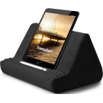 Support de tablette doux avec poche, r�glable, 3 angles de visualisation, pour lit, canap�, compatible ...