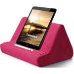 Support de tablette doux avec poche, support de tablette r�glable, 3 angles de visualisation, support ...