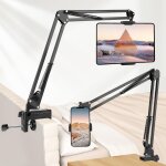 Support tablette pour lit, rotatif  360 avec bras en aluminium solide pour ipad pro 12, 9 / 9, 7 mini ...