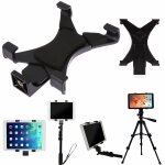 Support de tablette universel avec trépied, adaptateur fileté de 1 / 4 pouces, pour ipad 2 / 3 / 4 / ... Support de tablette universel avec trépied, adaptateur fileté de 1 / 4 pouces, pour ipad 2 / 3 / 4 / ...