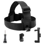 Support de tlphone portable avec sangle de montage sur la tte, clip de tlphone, iphone, samsung, ...