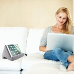 Support universel pour tablette et smartphone, avec grandes poches en maille, pour tablette, livre et ...