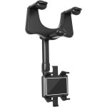 Support voiture r�troviseur maintien clip ajustable noir bigben