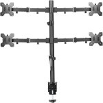 Suptek quatre support ecran pc moniteur de 13 - 27 pouces, bras ecran pc rglable en hauteur (poteau ...