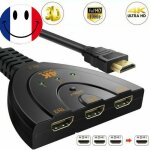 D�tails sur 3 port hdmi splitter cable 1080p multi switch switcher hub box for ps3 xbox dvd