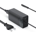 Surface pro charger 65w power supply adapter charger for microsoft surface pro 8 / 7 / 6 / 5 / 4 / 3 ...