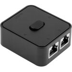 Switch ethernet 1 à 2, switch rj45, 2 ports 1000mbps network lan splitter répartiteur de câblecat5 / ... Switch ethernet 1 à 2, switch rj45, 2 ports 1000mbps network lan splitter répartiteur de câblecat5 / ...
