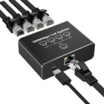Switch ethernet 4 ports, switch rj45 splitter 1000mbps multiprise hub ethernet rj45 1 a 4 pour ordinateur ...