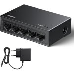 Switch ethernet gigabit 5 ports hub ethernet 10 100 1000mbps switch rj45 idal pour bureau et maison ...
