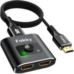 Switch hdmi 4k 60hz splitter, bidirectionnel commutateur hdmi avec [1m(3. 3ft) hdmi 2. 0 cble] 1 entre ...