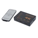 Switch hdmi 5 entrees 1 sortie compatible 3d full hd avec telecommande