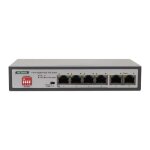 Switch pni swpoe243 : poe, 6 ports 10 / 100 / 1000 mbps, gigabit, dont 4 ports poe, bo�tier m�tallique ...