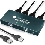 Switch usb 3. 0 2 in 4 out, avec 4 ports commutateur kvm usb pour 2 pc usb kvm switch, pour cls usb ...