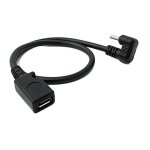 System - s c�ble usb 3. 1 30 cm type c m�le vers 2. 0 micro b femelle angle 180 noir