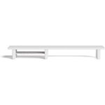 Systme d'tagres de bureau avec support pour cran et tagre de rangement latrale (blanc mat, petit ...