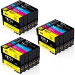 T0715 cartouche d'encre compatible pour epson t0711 t0712 t0713 t0714 avec epson stylus sx200 sx215 sx218 ...