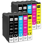 T1285 cartouche d'encre compatible pour epson t1281 t1282 t1283 t1284 avec epson stylus sx125 sx130 sx230 ...