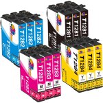 T1285 cartouche d'encre compatible pour epson t1281 t1282 t1283 t1284 avec epson stylus sx235w sx230 ...