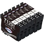 T1291 lot de 6 cartouches d'encre de rechange pour epson t1291 noir compatibles avec epson stylus sx435w ... T1291 lot de 6 cartouches d'encre de rechange pour epson t1291 noir compatibles avec epson stylus sx435w ...