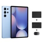 Tablette 10. 1 pouces 4g lte android 10 4 go 32 go avec clavier souris etui bleu yonis