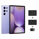 Tablette 10. 1 pouces 4g lte android 10 4 go 32 go avec clavier souris etui violet yonis