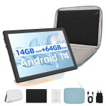 Tablette 10  android 14 octa - core, 14go ram + 64go rom extensible  1 to, 1280x800 hd, camra 5mp + ...