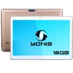 Tablette 10 pouces 3g android lollipop dual sim quad core bluetooth 16 go or yonis