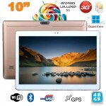 Tablette 10 pouces 3g android lollipop dual sim quad core bluetooth 48 go or yonis