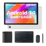 Tablette 10 pouces android 14 processeur octa - core, 64gb de stockage / 1 tb d'extension, ecran tactile ...
