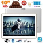 Tablette 3g 10 pouces octa core 2ghz 2go ram android dual sim gps 16go