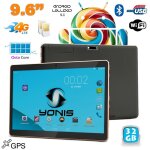 Tablette 4g 9. 6 pouce android lollipop octa core 2go ram bluetooth gps 32go noir yonis