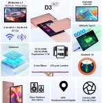 Tablette android 14 avec 5g wi - fi 6, 18go ram + 128go rom(1 to extensible), tablette tactile 10 pouces ...