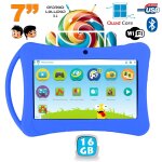 Tablette enfant 7 pouces android 5. 1 lollipop bluetooth playstore wifi bleu 16gb - yonis