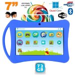 Tablette enfant 7 pouces android 5. 1 lollipop bluetooth playstore wifi bleu 72gb - yonis