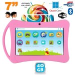 Tablette enfant 7 pouces android 5. 1 lollipop bluetooth playstore wifi rose 40gb - yonis