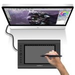 Tablette graphique digitale 12 pouces dessin photoshop 3d stylet sans fil noir - yonis Tablette graphique digitale 12 pouces dessin photoshop 3d stylet sans fil noir - yonis